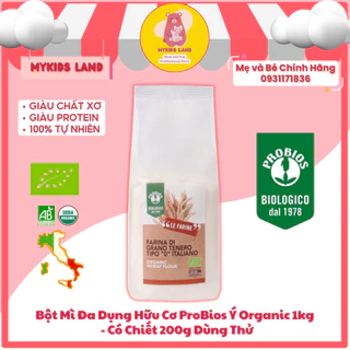 [DATE T4.2025] Bột Mì Đa Dụng Hữu Cơ ProBios Ý Organic 1kg - Có Chiết 200g Dùng Thử