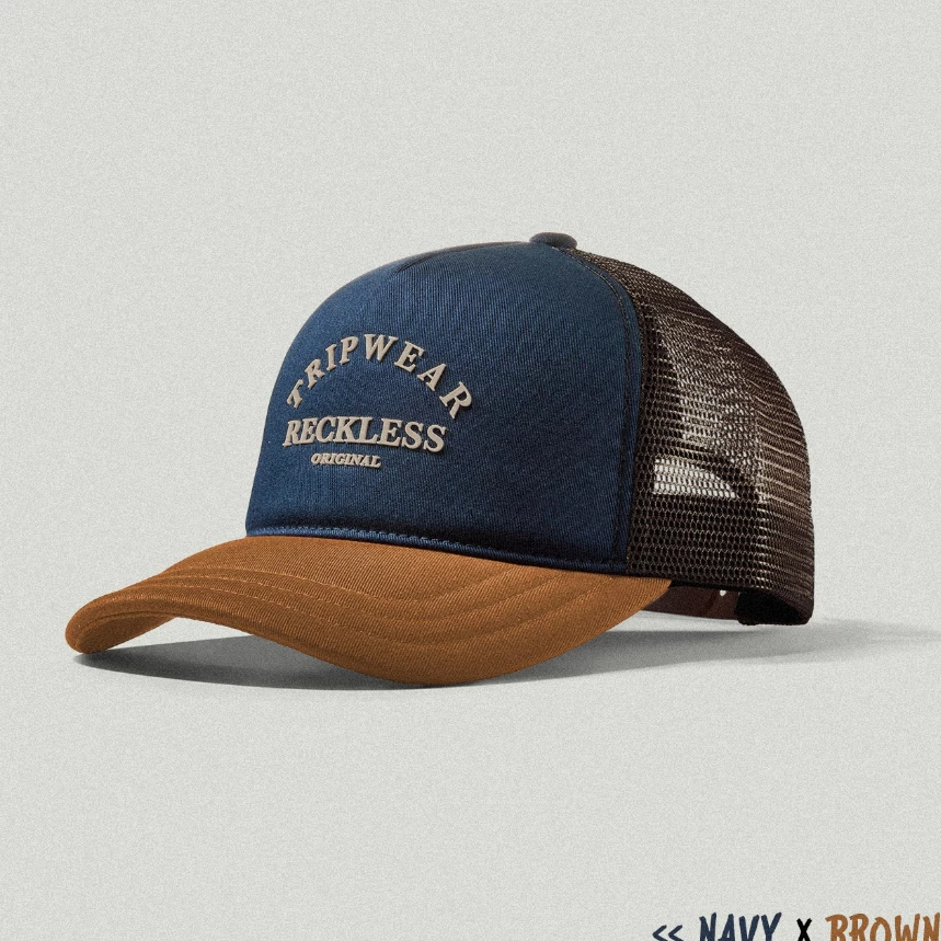 Nón kết, mũ lưỡi trai Unisex Trucker Phối Lưới vải Kaki đẹp thời trang (Ảnh thật)