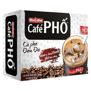 Cà Phê Phố Đen Đá Hộp 160G (10 Gói x 16G)