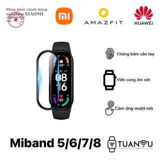 CƯỜNG LỰC MIBAND_Miếng dán cường lực FULL 3D vòng đeo tay thông minh Xiaomi Miband 5/6/7/8