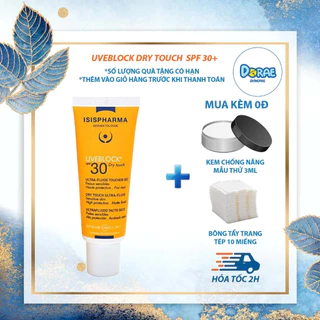 ✅[Chính Hãng Full Tem] Kem chống nắng dành cho da nhờn ISIS Pharma Uveblock Spf30 Dry Touch (40ml)