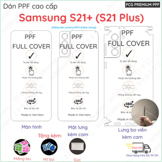 Dán PPF Samsung S21+ (Plus)  loại nhám, bóng dành cho màn hình, mặt lưng, full viền mới chuẩn xịn