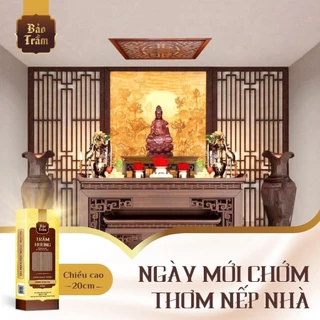 Nhang sạch trầm hương không hóa chất an toàn thơm dịu ít khói mùi nhẹ không cuốn đậu tàn dùng phòng máy lạnh chung cư