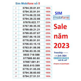 Sim Mobifone số đẹp 5