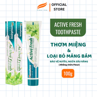 Kem đánh răng Himalaya Active Fresh Herbal Toothpaste bảo vệ nướu giúp hơi thở thơm mát 100g