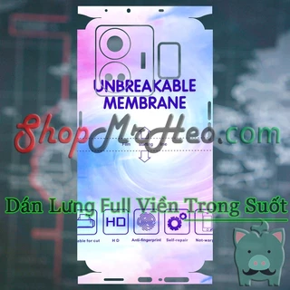 Dán Dẻo PPF Full Sau Lưng Viền Realme GT Neo5 - Neo 5 | Realme GT3 (Trong Và Nhám) - PPF 4 Lớp Dễ Dán