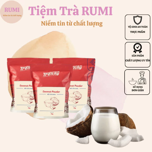 Bột Dừa Non TRENDY 1kg (1T:20Gói) Gói