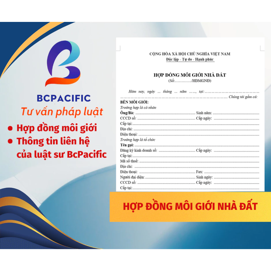 Hợp đồng môi giới nhà đất