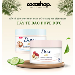 Tẩy Da Chết DOVE 225gr lựu macca bản Đức Toàn Thân tẩy tế bào chết body Chăm Sóc Da Dưỡng Trắng da