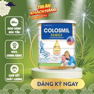 Sữa non Colosmil Family bổ sung canxi cải thiện trí nhớ, tăng cường hệ miễn dịch, kích thích ăn ngon miệng 900g