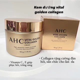 Kem dưỡng da chống lão hóa AHC Premium Vital Golden Collagen Cream 50g