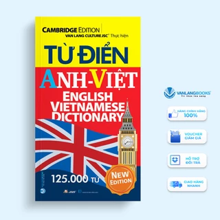 Sách - Từ Điển Anh Việt 125000 Từ  (Tái Bản 2024) - Vanlangbooks