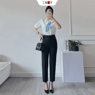 Quần tây nữ ENVY QK12, Quần tây baggy công sở chất liệu cotton lạnh dày dặn