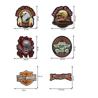 Patch vải thêu logo Harley Davidson và nhiều kiểu khác