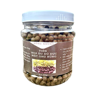 Viên Hoa Đu Đủ Đực Mật Ong Hồng Nhung lọ 250gram