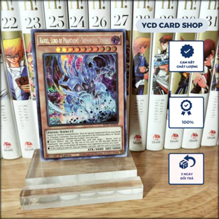 Thẻ bài Yugioh Chính Hãng Raviel, Lord of Phantasms – Shimmering Scraper – Prismatic Secret Rare