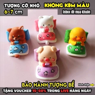 Tượng tô màu, NẰM XEM ĐIỆN THOẠI, size S, tô tượng thạch cao (Không kèm màu), luyện vẽ, tượng trắng decor