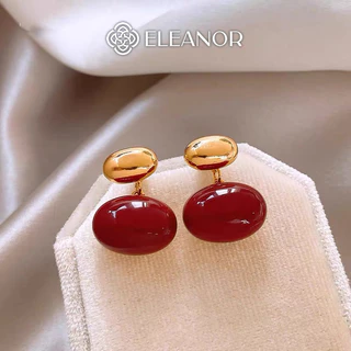 Bông tai nữ chuôi bạc 925 Eleanor Accessories thiết kế dáng hồ lô phụ kiện trang sức khuyên tai 6840