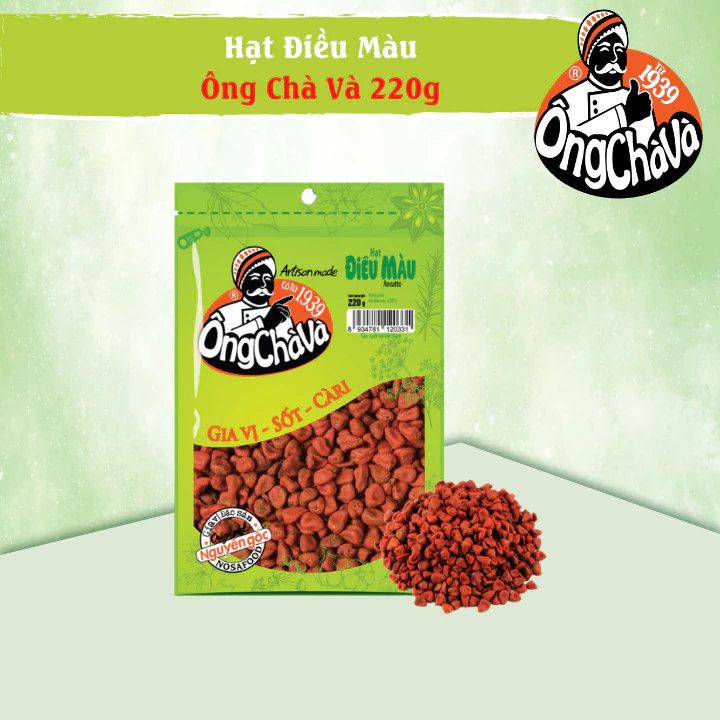 Hạt Điều Màu Ông Chà Và 220g (Annatto Seed)