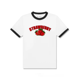 Áo thun Baby Tee tay lỡ STRAWBERRY unisex phông Nam Nữ | Local Brand M STUDIO