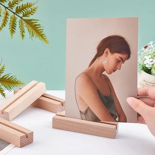 Giá đỡ kẹp ảnh , bưu thiếp để bàn khe ảnh Đứng   -  được thiết kế đơn giản bằng chất liệu gỗ cao cấp COMIN DECOR