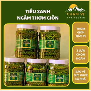 [Hũ 1000ml] Tiêu Xanh nhà Chạm Vị  Thơm Giòn (Ngâm mắm/ngâm giấm/ngâm muối)