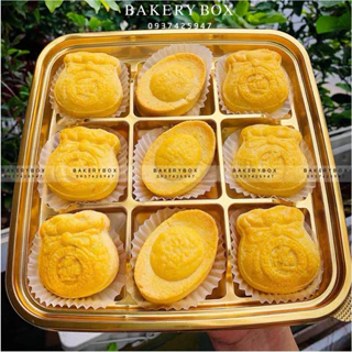 set 10 khay nhựa 9 ô vuông đựng bánh