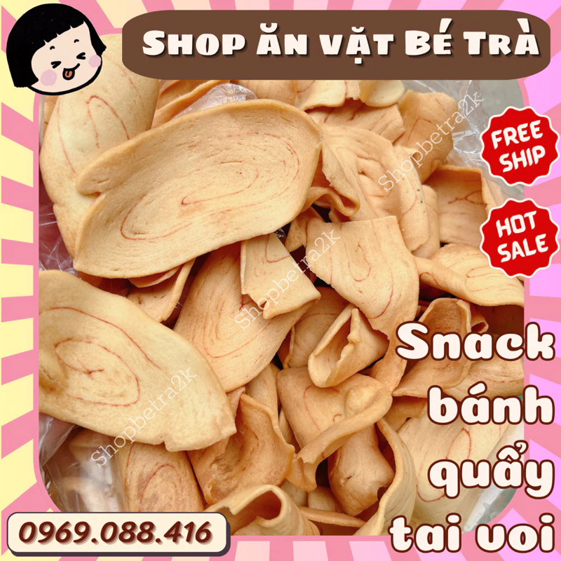 (Tặng kèm 1 gói nem phên) Bánh quẩy tai voi ngon ngon |gói 250gr|