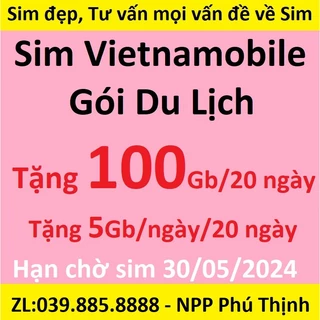 Sim data vietnamobile tặng 100Gb khi sử dụng