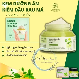 Kem Dưỡng Ẩm Kiềm Dầu Rau Má Cho Da Mụn Da Dầu Nhạy Cảm Cỏ Mềm 50g