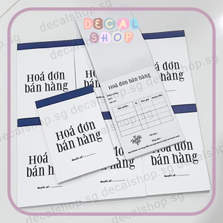 Hoá Đơn Bán Hàng Mẫu Đơn Giản A6 - Cuốn 50 Tờ Giấy 80gsm