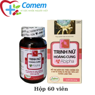 Trinh Nữ Hoàng Cung Abipha 60 Viên hỗ trợ phòng ngừa U vú, u nang buồng trứng, u xơ tử cung, u xơ tuyến tiền liệt