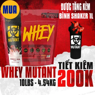 Sữa Tăng Cơ Mutant Whey Protein 10Lbs - 4.54Kg