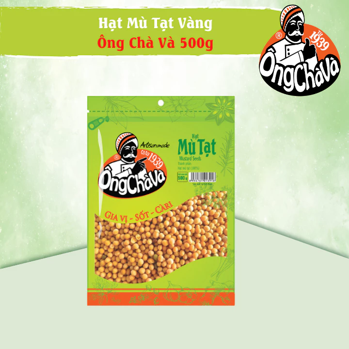 Hạt Mù Tạt Vàng Ông Chà Và 500g (Yellow Mustard Seeds)