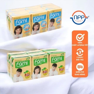 Sữa đậu nành Fami nguyên chất 1 lốc 6 hộp