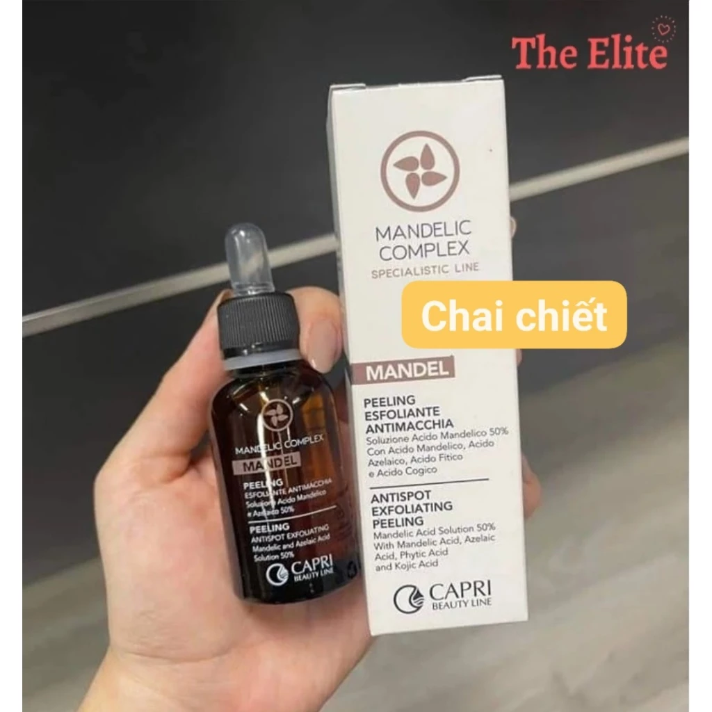 [ Thử 5 ml - 10 ml ] Tinh chất Peel da không bong tróc Mandelic Complex Mandel 30ml