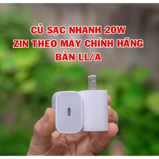 |Cam kết chuẩn Zin| Củ sạc 20W zin máy sạc nhanh cho máy 8➡️15 | Bảo hành 6 tháng 1 đổi 1