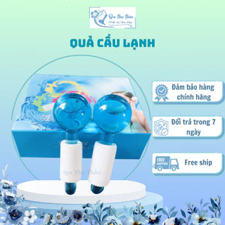 Quả Cầu Lạnh,Cặp Cầu Lạnh Massage Mặt Đẩy Sâu Tinh Chất Thư Giãn Da Mặt