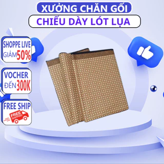 Chiếu Điều Hoà Sợi Mây Lót Lụa Cao Cấp Chiếu Có Chun Cài Góc Cao cấp Hàng Loại 1