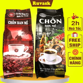 COMBO Cà Phê Pha Phin CHỒN BAN MÊ - Cafe Chồn Cực Ngon Cực Có Gu - Coffee Robusta Ruvask