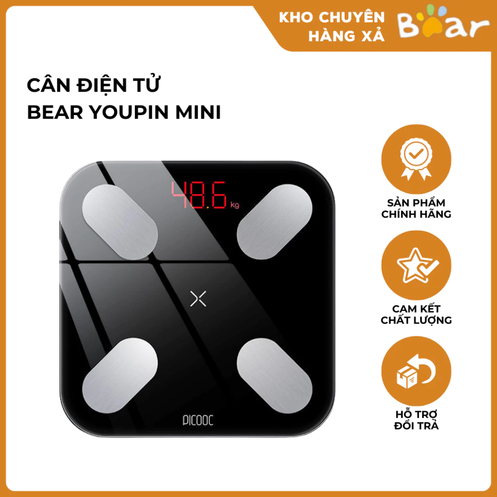 Cân Điện Tử Mini Thông Minh Youpin PICOOC Đo Trọng Lượng Chỉ Số Mỡ Cơ Thể Ứng Dụng Theo Dõi Thường Xuyên Tối Đa 150kg