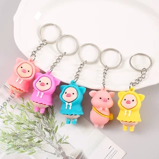 Móc khóa dễ thương đáng yêu_Móc khóa Lợn con nghộ nghĩnh cute hạt me, quà tặng quà lưu niệm giá rẻ