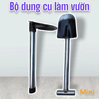 Bộ dụng cụ làm vườn mini tiện ích combo cuốc xẻng