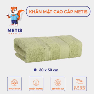 Khăn mặt METIS sợi cotton cao cấp 30x50cm cho gia đình/khách sạn/spa M11