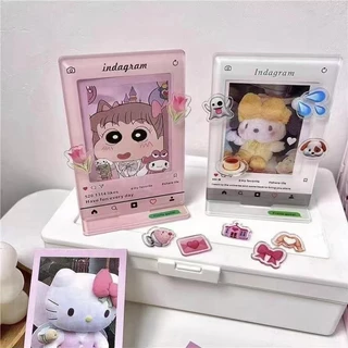 Khung ảnh Instagram khung tranh đựng card acrylic standee để bàn 6*9cm kèm emoji (có seal)- BẢO HÀNH GÃY VỠ