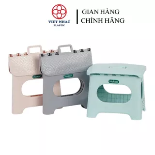 Ghế đẩu gấp gọn 2 size (MS:2058/2059) Hokori Nhựa Việt Nhật Br, Ghế nhựa Hokori xếp gọn mang đi du lịch tiện lợi-kimbao