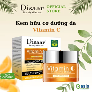 Disaar Kem dưỡng ẩm da mặt Vitamin C Whitening Cream giúp da trắng sáng, mờ thâm sạm (Hũ 50ml)