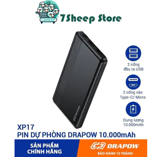 Pin sạc dự phòng 10.000mAh Drapow XP17