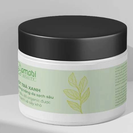 Bột trà xanh đắp mặt nguyên chất sấy lạnh hữu cơ amabi 100% Organic, sử dụng lá trà xanh tự nhiên