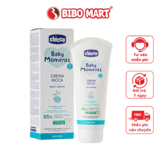 Kem Dưỡng Ẩm Chicco Kem Dưỡng Vitamin E Omega Chăm Sóc Cho Làn Da Bé Dịu Nhẹ an Toàn - Bibo Mart